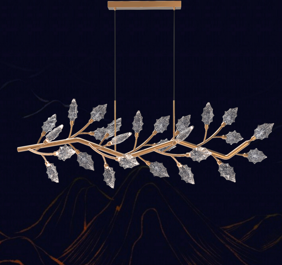 Crystal Chandelier, LED, Largo, 36W, semleges fény, arany, állítható magasság