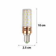 LED izzó, 16W, E14 foglalat, Hidegfény 6000K, Arany