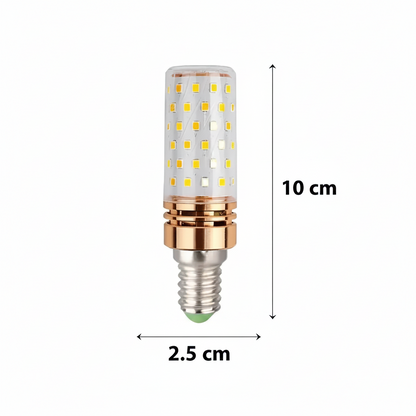 LED izzó, 16W, E14 foglalat, Hidegfény 6000K, Arany