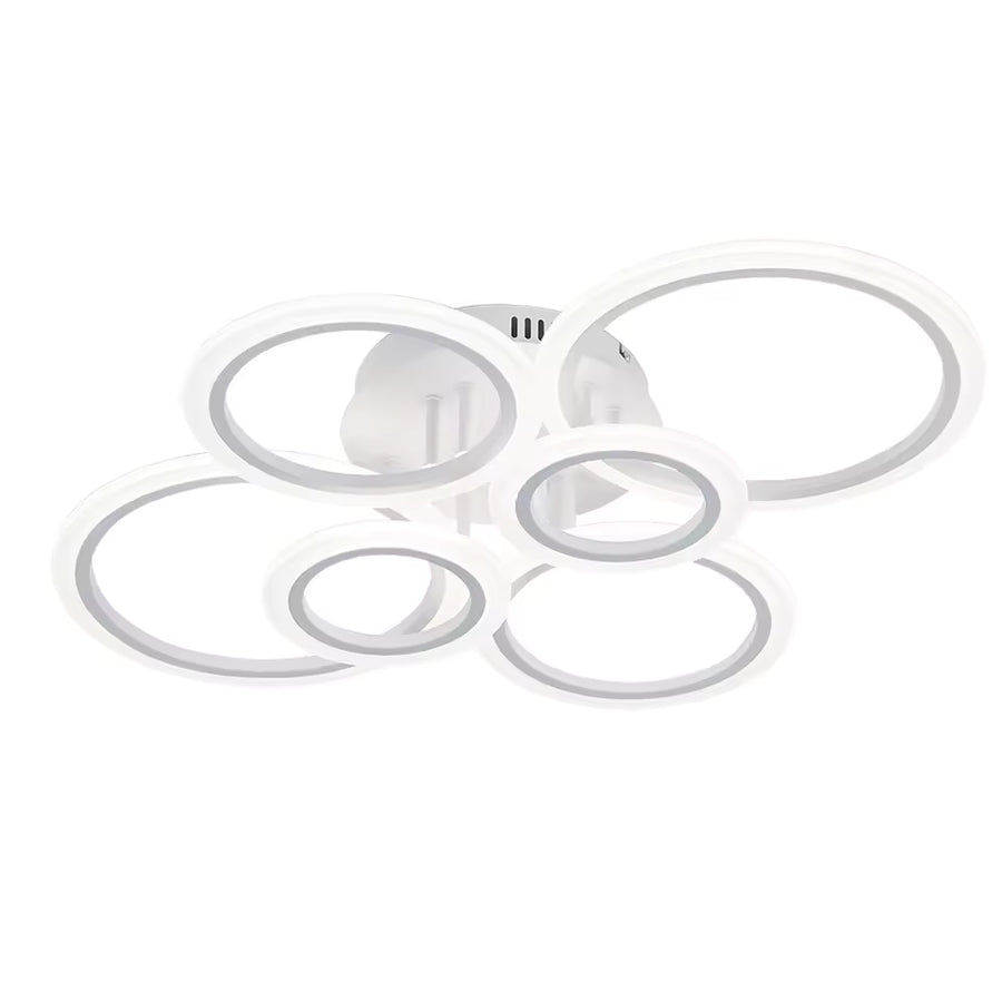 LED -csillár Betty 82W távirányítóval, 6 kör, hideg/forró/semleges fény, instabil, fehér