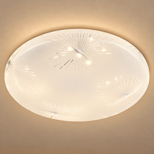 LED mennyezeti lámpa 35 cm, 31W, 3000K / 4000K / 6000K, fehér, fém és akril