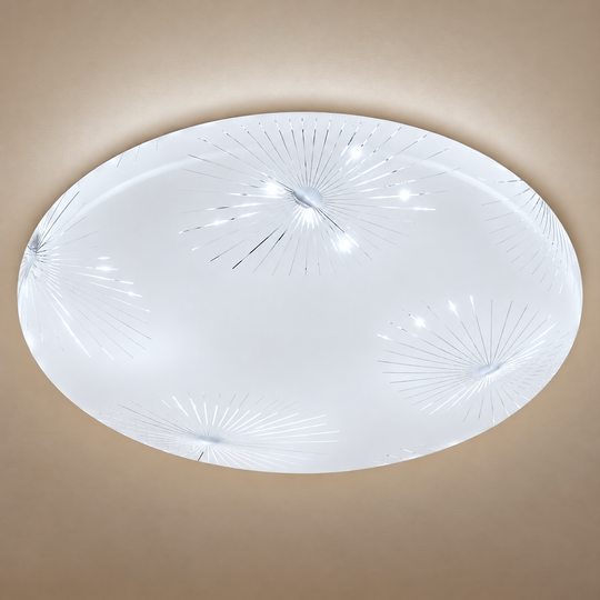 LED mennyezeti lámpa sugara 23 cm, 22W, 3000K / 4000K / 6000K, fehér, fém és akril