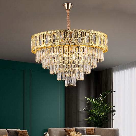 Belvedere Magno 8xe14 kristálycsillár, 60 cm átmérőjű, fényes arany, állítható magasság