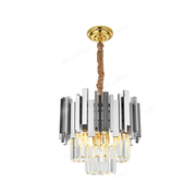 Crystal Chandelier Blois Noble 5XE14, 40 cm átmérőjű, ezüst, állítható magasság