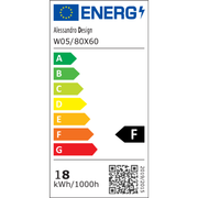 Téglalap alakú LED -tükör, 80x60cm, Eclat MotionGlow Marcello, leolvasztási rendszer, óra és hőmérő, kozmetikai lup