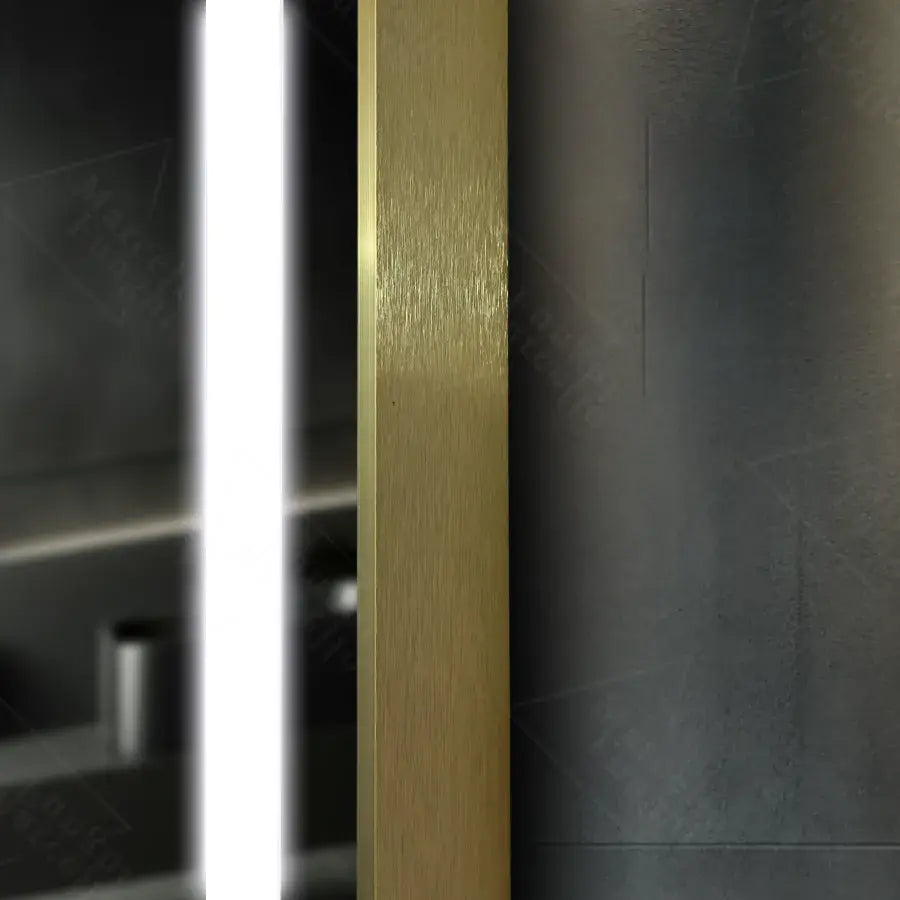 Tükör LED téglalap alakú 75x90cm verite royale arany mozgásglow marcello dimable órás leolvasztási rendszer
