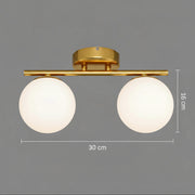 ORI LED és kristály csillár, 30cm, 2xG9, Globe, Gold