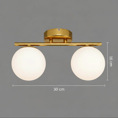ORI LED és kristály csillár, 30cm, 2xG9, Globe, Gold