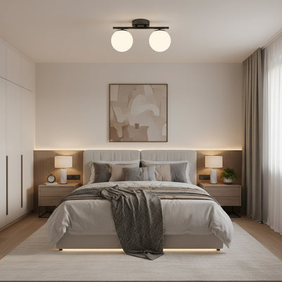 ORI LED és kristály csillár, 30cm, 2xG9, Globes, Fekete