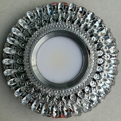 LED Spot ORBITA, 5 W, kerek, hideg fény + RGB, fehér, gyanta és üveg