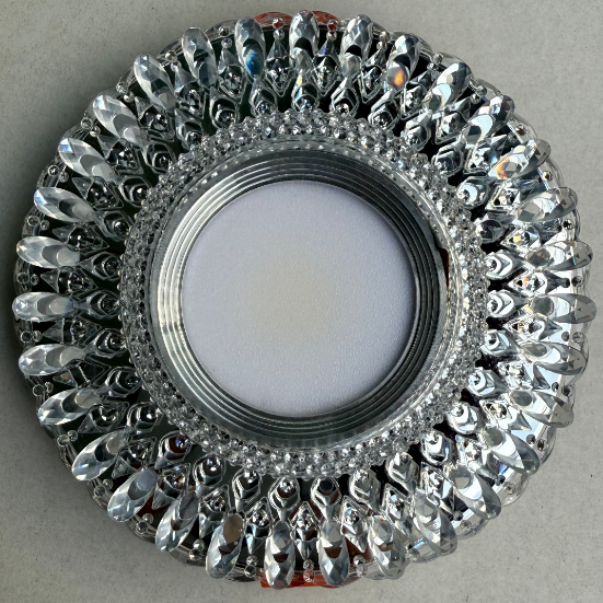 LED Spot ORBITA, 5 W, kerek, hideg fény + RGB, fehér, gyanta és üveg