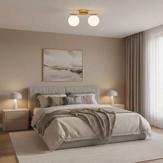 ORI LED és kristály csillár, 30cm, 2xG9, Globe, Gold