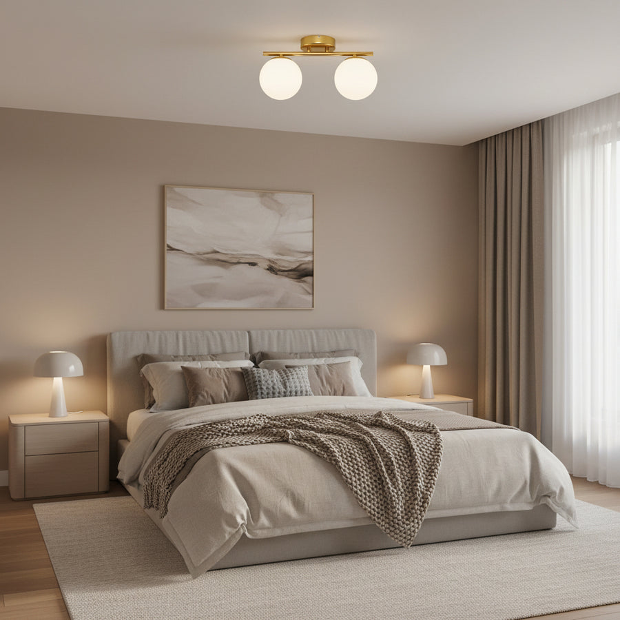 ORI LED és kristály csillár, 30cm, 2xG9, Globe, Gold