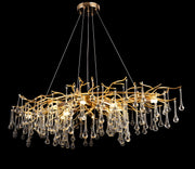 Crystal Chandelier Waltz Rhapsody, 9x G9, arany, 60 cm, állítható magasság