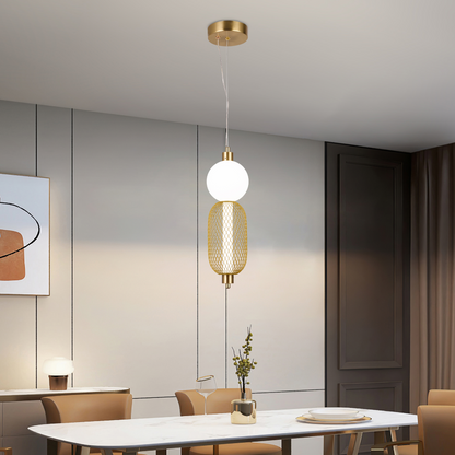 Függesztett LED csillár LM550/2GD, 11W, fény 3000/4000/6000K, arany, állítható magasság