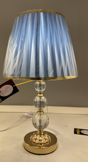 Veioza VZ213BL, 1x E27, fém és textil, kék és arany