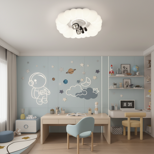 LED csillár CONSTELATION 49W, átmérő 49cm, hideg/meleg/semleges fény, fehér kék