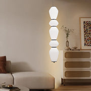 Függesztett LED-csillár távirányítóval 78W, LM510/5BK, állítható magasságú, meleg/hideg/semleges fény 3000K/4000K/6000K, fehér, fém