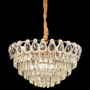 Csillár kristály windsor Eleganza 8x E14, 49 cm átmérőjű, fényes arany, állítható magasság