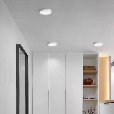 Kerek LED mennyezeti lámpa, 24W, 17cm, 6000K, fehér fém - hideg fény