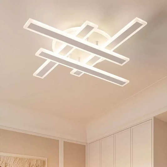 LED csillár távirányítóval LT755/4BK 85W, lineáris, hideg/meleg/semleges fény, szabályozható, fekete