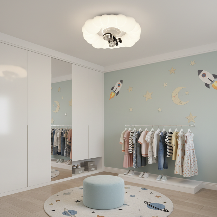 LED csillár CONSTELATION 49W, átmérő 49cm, hideg/meleg/semleges fény, fehér kék