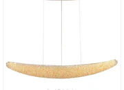 Modern csillár kristály, ritmikus lago, 40W, hosszúság 80 cm, arany, állítható magasság