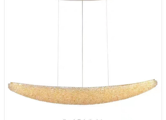 Modern csillár kristály, ritmikus lago, 40W, hosszúság 80 cm, arany, állítható magasság