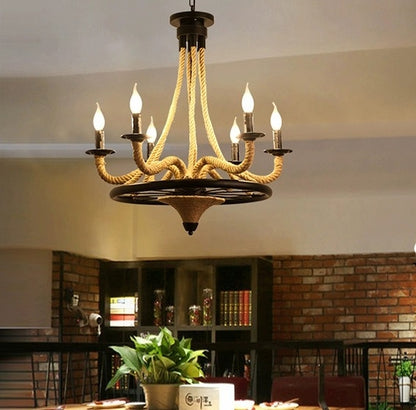 Lustrage vágy, 2*E27, barna, fém és zsineg