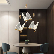 Felfüggesztett vágyat LED LED Acril Valentina 21W távirányítóval, Davable, 3000K/4000K/6000K, arany, fém és akril