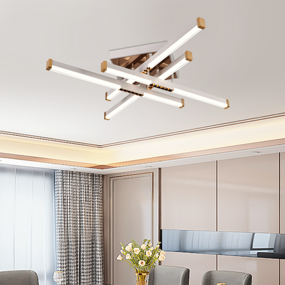 LED csillár távirányítóval LT178/4WH, 54W, 4 elem, hideg/meleg/semleges fény, szabályozható, fehér