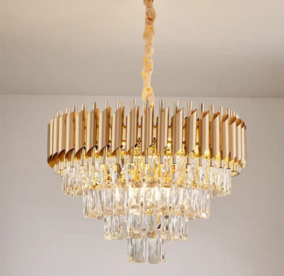 Crystal Chandelier Versailles Eleganza 8x E14, 49 cm átmérőjű, arany, állítható magasság