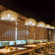 Vintage szalmacsillár LV811, 1xE27, rusztikus, 100cm