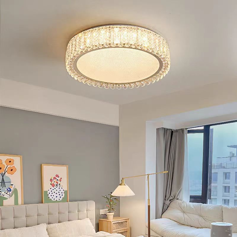 LED csillár távirányítóval és kristály VERTUS 31W, 49cm, Kör, Hideg/Meleg/Semleges fény, Szabályozható, Arany