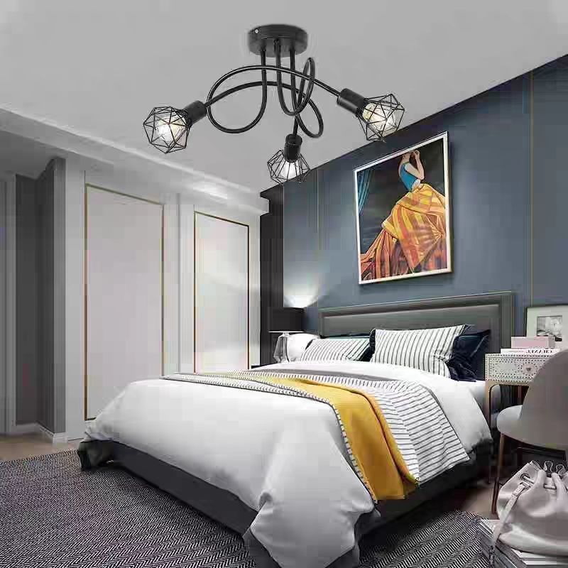 Shion csillár 3xE27, fekete, fém, átmérő 50 cm