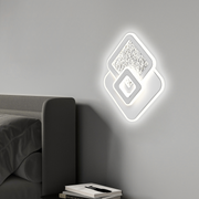 LED LED Kompacic 36W, 3 négyzet, hideg/forró/semleges fény, fehér