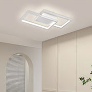 LED -csillár Landyn 62W távirányítóval, 2 négyzet, hideg/forró/semleges fény, fehér, fehér