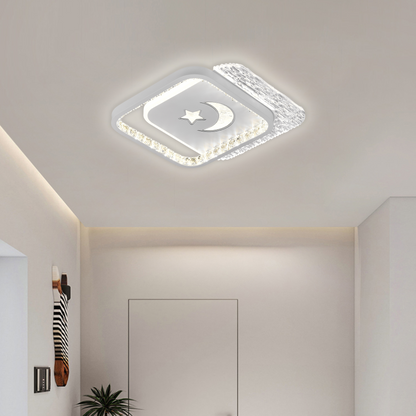 LED LED Peru 36W, 2 négyzet, hideg/forró/semleges fény, fekete