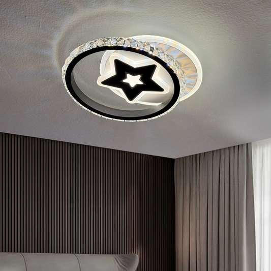 Alkalmazza a LED Hadley 24W Fekete Fehérjét