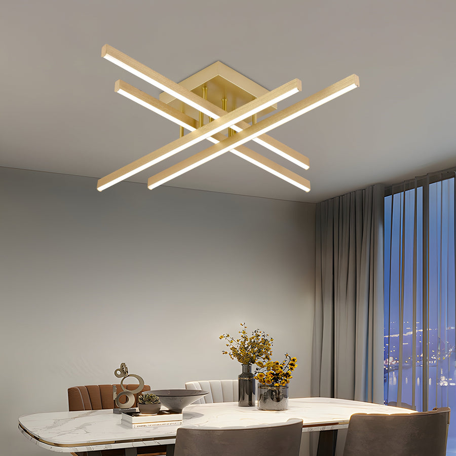 LED -csillár Aroldo távirányítóval, 43W, dimable, fekete
