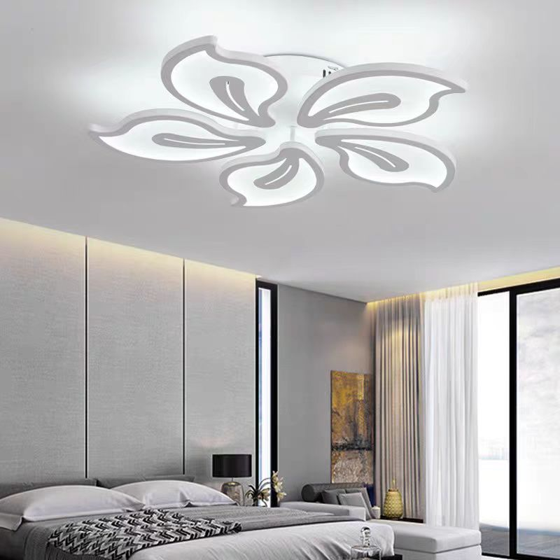 LED -csillár Jasmine 73W távirányítóval, 5 szirom, hideg/forró/semleges fény, instabil, fehér