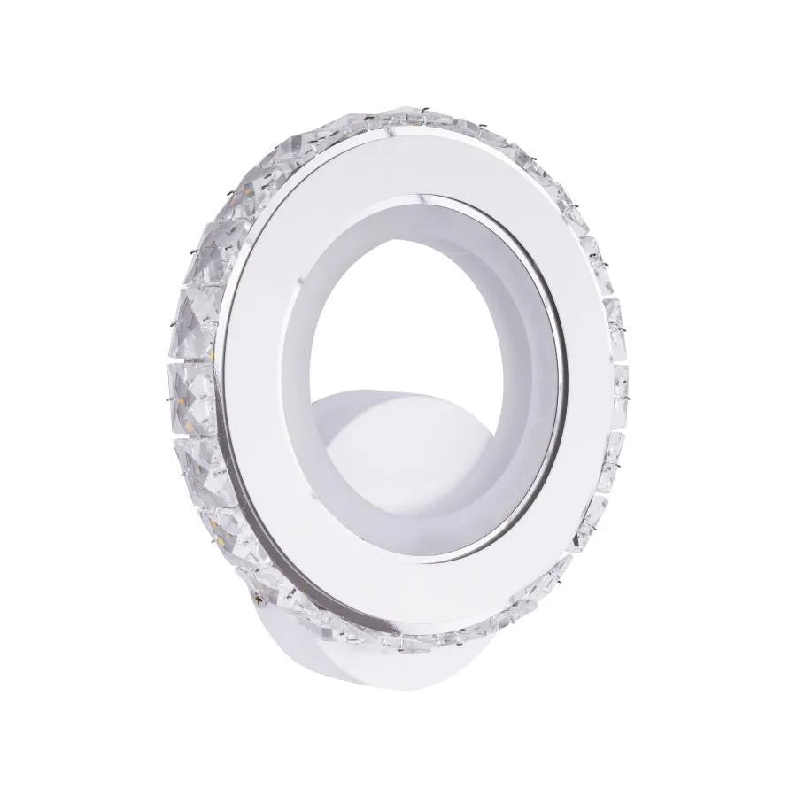 Vigyen fel LED Borandis 20W, fehér, króm, akril és kristály, hideg/forró/semleges fény