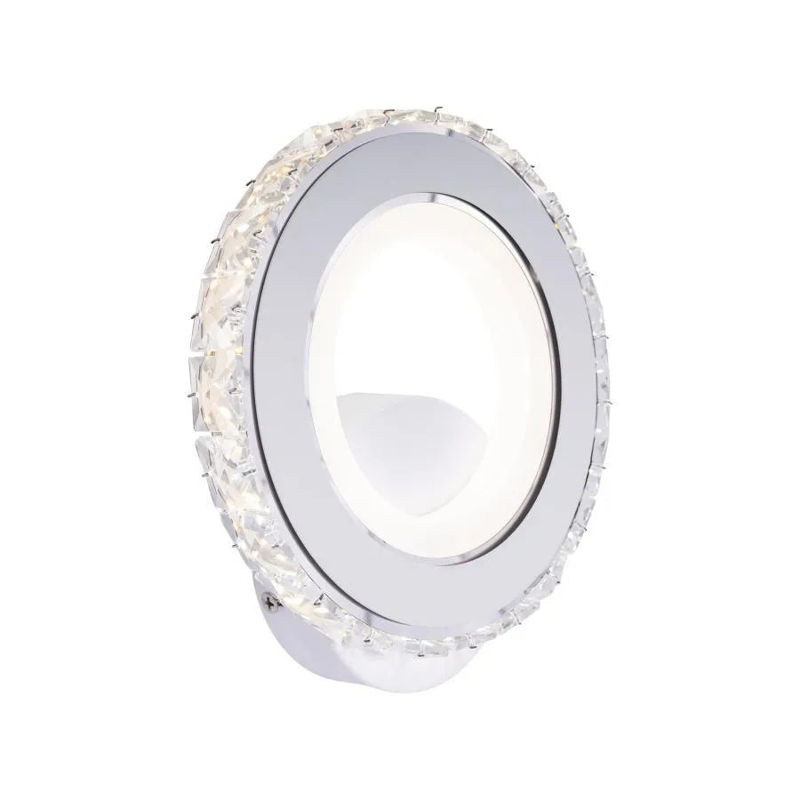Vigyen fel LED Borandis 20W, fehér, króm, akril és kristály, hideg/forró/semleges fény