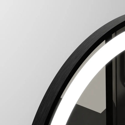 Mirror LED forduló 80 cm Celeste Majesté Noir MotionGlow Marcello Dimable Clock Precrosting System