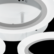 NAGY 27W-os LED csillár, 3 kör, Semleges fény, Fehér