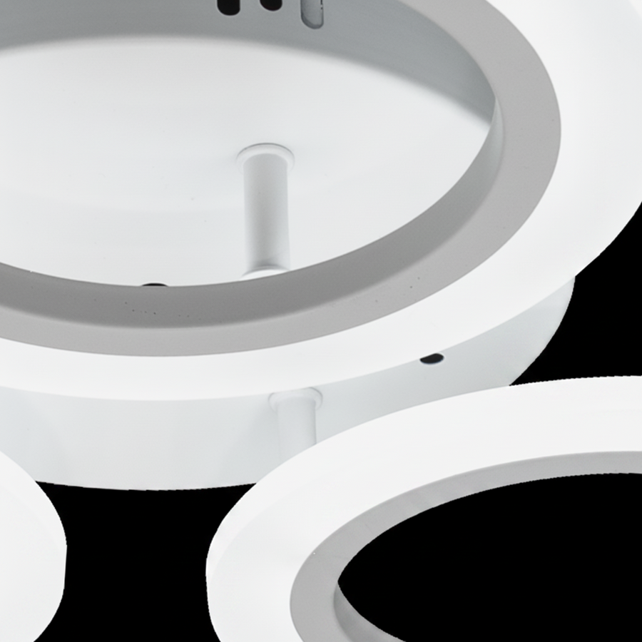 NAGY 27W-os LED csillár, 3 kör, Semleges fény, Fehér