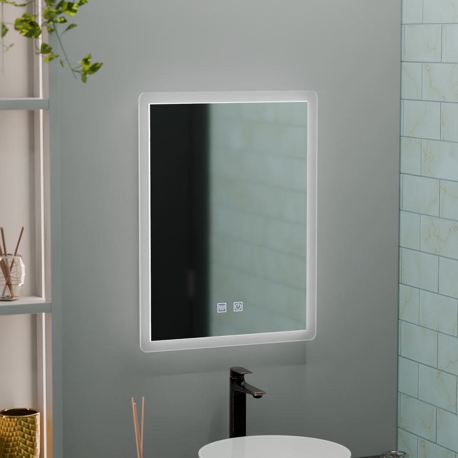 Mirror LED Touch Alecsidra -szigorú rendszer 45x60cm