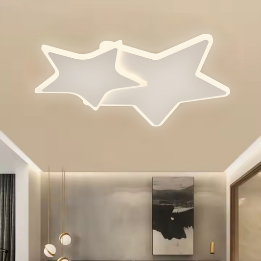 LED -csillár 41W távirányítóval, csillagok, hideg/forró/semleges fény, instabil, fehér