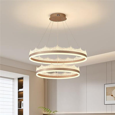 A LED -csillár Flavio 126W távirányítóval, hideg/forró/semleges fény, instabil, állítható magasság, arany felfüggesztése