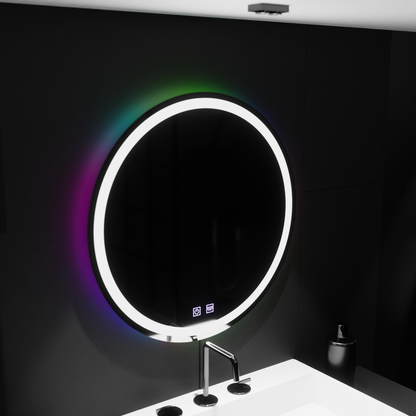 60 cm -es kerek LED -tükör, Spectrum Touch, RGB, letiltási rendszer